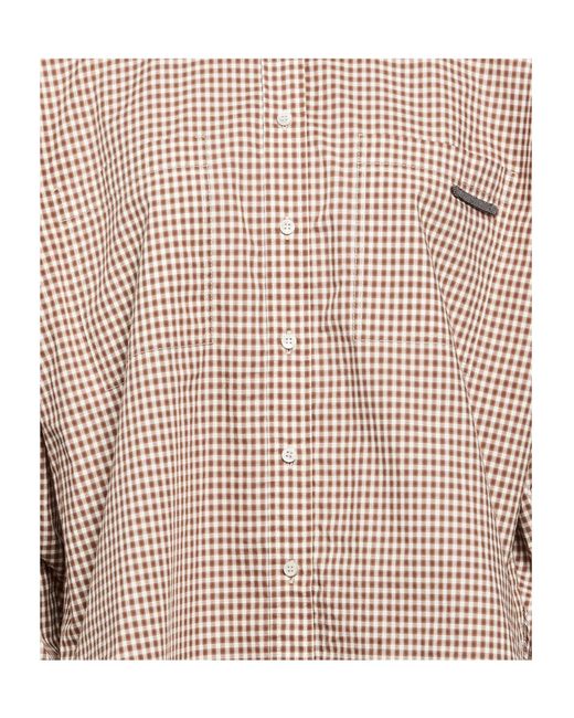 Brunello Cucinelli Natural Plaid Shirt