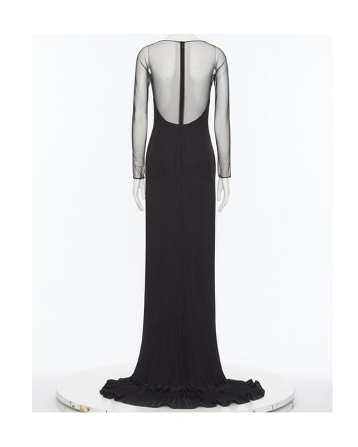Valentino Black Long-Sleeved Dress