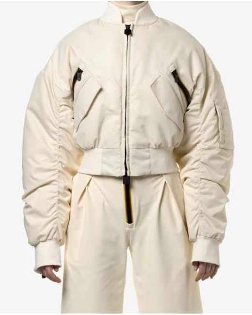 K-Way Natural Long Sleeved Zipped Padded Bomber Jacket for men