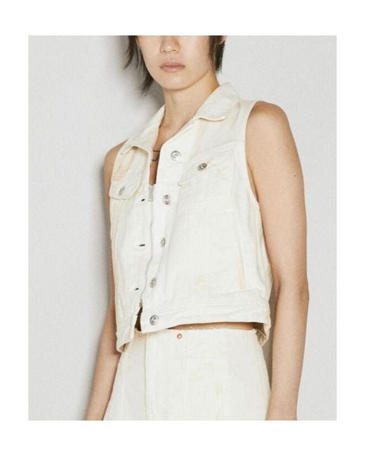 Our Legacy White Mini Denim Jacket