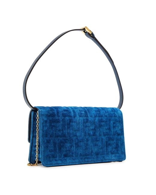 Fendi Blue Solid Color Handbag