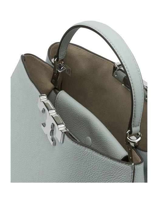 Tory Burch Gray Large Eleanor Tote Bag