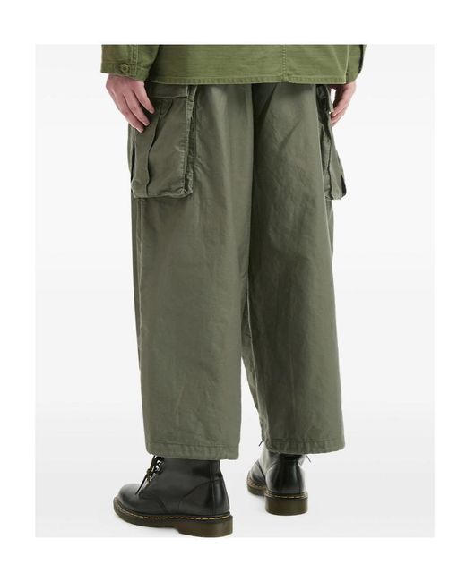 Needles Green Pocket Casual Pants for men