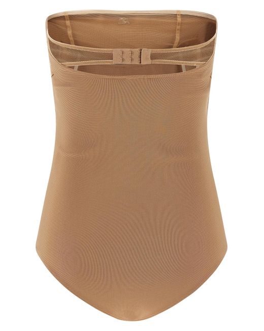 Courreges Brown Courrèges Bustier Lingerie Jersey Bodysuit