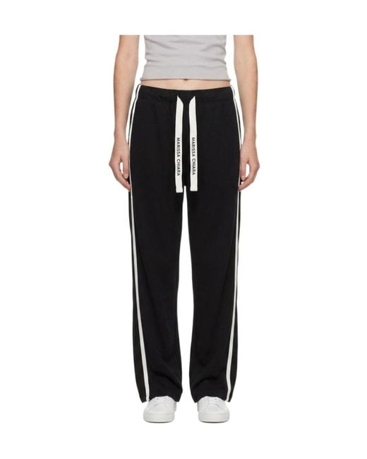 Marissa Chiara Black Drawstring Sweatpants