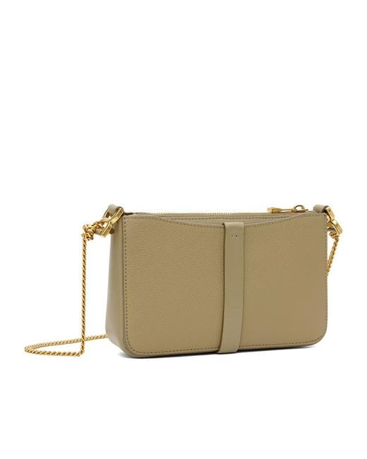 Chloé Natural Mini Marcie Leather Shoulder Bag