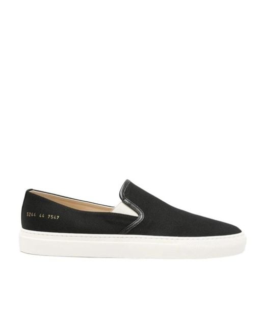 Common Projects Black Round-Toe Casual Shoes for men