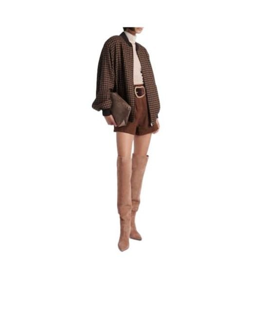 Gianvito Rossi Brown Solid Color Leather Knee-High Boots