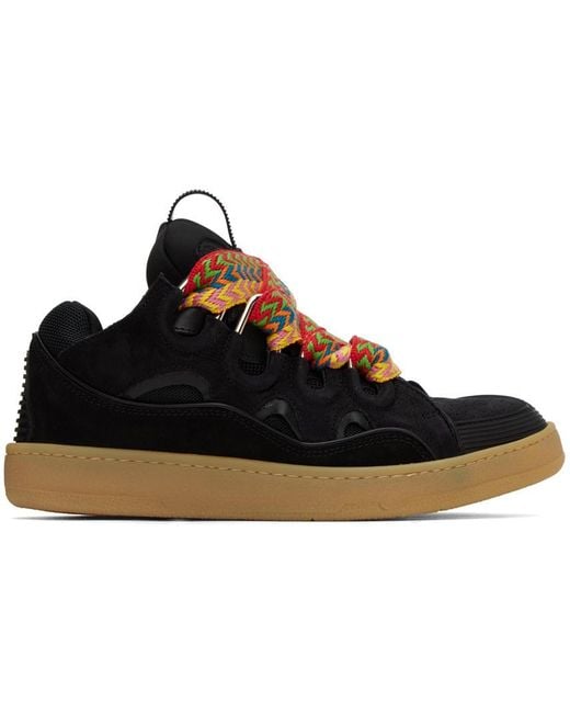 Lanvin Black Curb Low-Top Sneakers for men