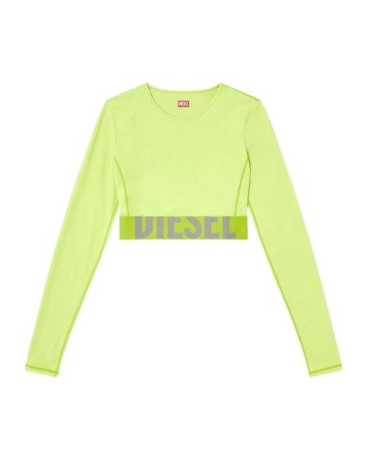 DIESEL Green Melissa-D-Pop Cropped Top