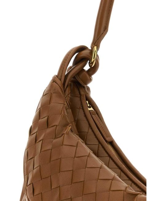 Bottega Veneta Brown Medium Gemelli Intrecciato Shoulder Bag
