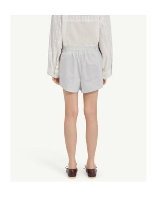 MM6 by Maison Margiela White Poplin Shorts