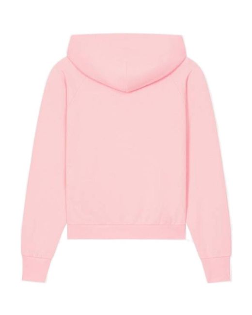 KENZO Pink 'Boke Flower Crest' Hooded Embroidered Zip-Up Cardigan