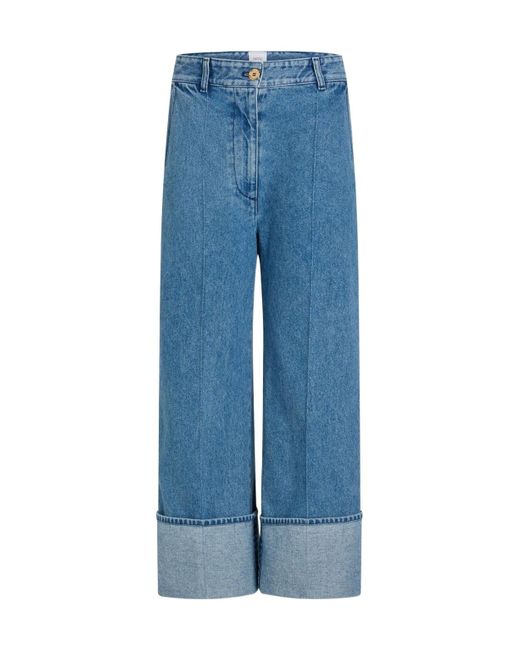 Patou Blue Iconic Straight-Leg Jeans