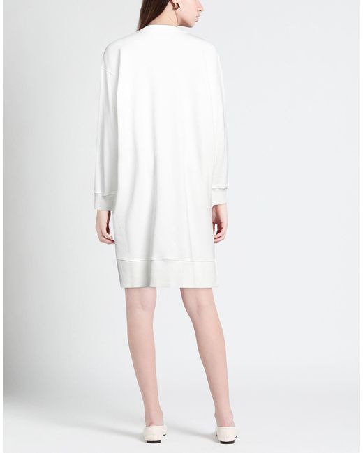 MM6 by Maison Margiela White Long-Sleeve T-Shirt Dress