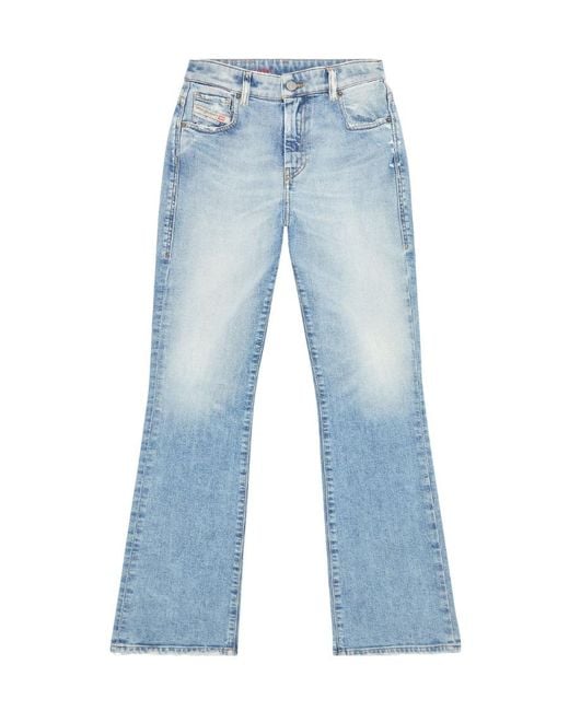 DIESEL Blue High-Waist Flared Jeans