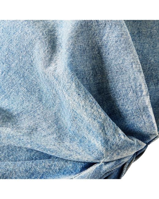 McQueen Blue Denim Mini Skirt