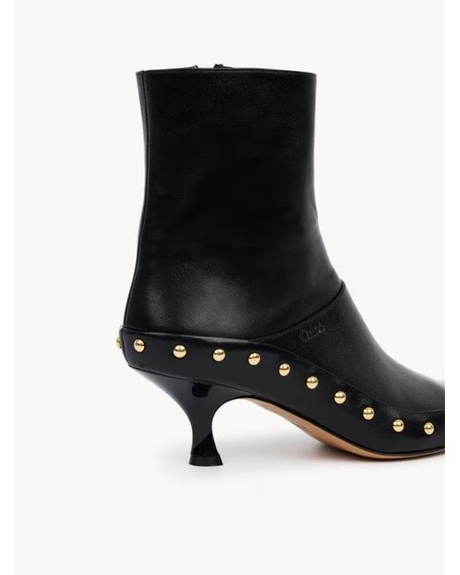 Chloé Black Junie Heeled Ankle Boot