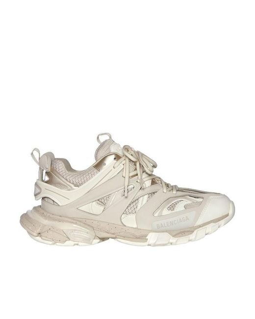 Balenciaga White Track Meshed Laced Sneaker for men