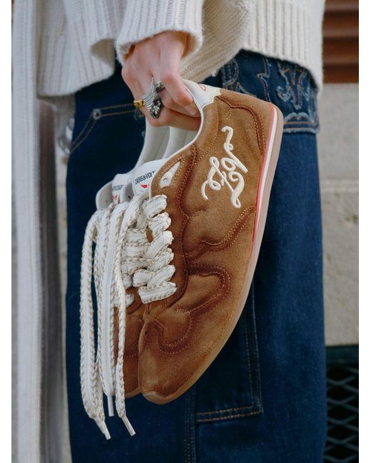 Zadig & Voltaire Brown Zv Dance Trainers