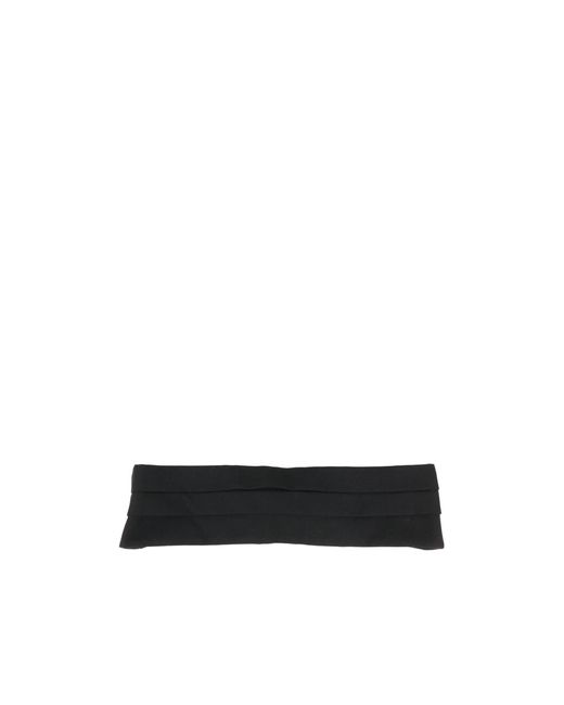 Burberry White Minimal Wool Belt