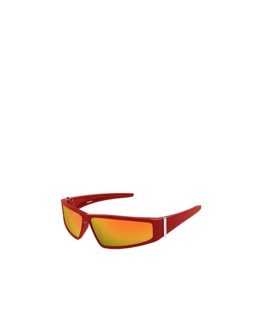 McQueen Orange Eyewear Rectangular Frame Sunglasses for men