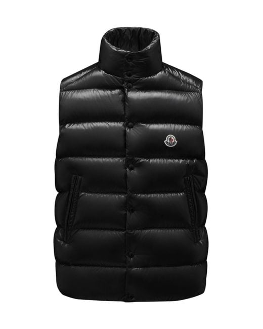 Moncler Black Tibb High-Neck Zip-Up Padded Gilet for men