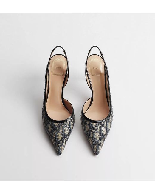 Dior Metallic Aable Slingback Pump