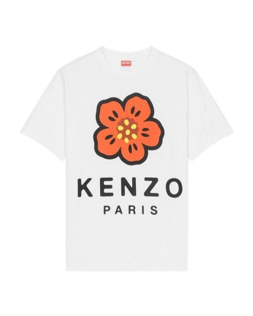 KENZO White 'Boke Flower' T-Shirt for men