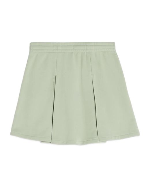 Maison Kitsuné Green Flash Fox Mini Pleated Skirt