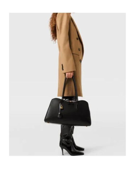 Stella McCartney Natural Double-Breasted Mid-Length Coat