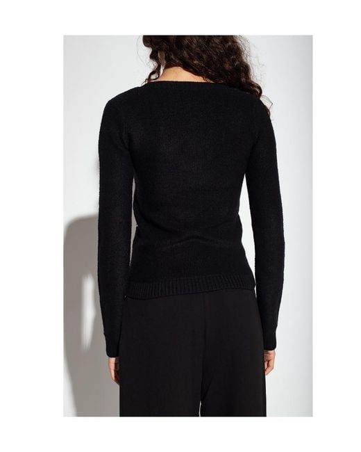 J.W. Anderson Black Jw Anderson Sequin Embellished Knitted Jumper