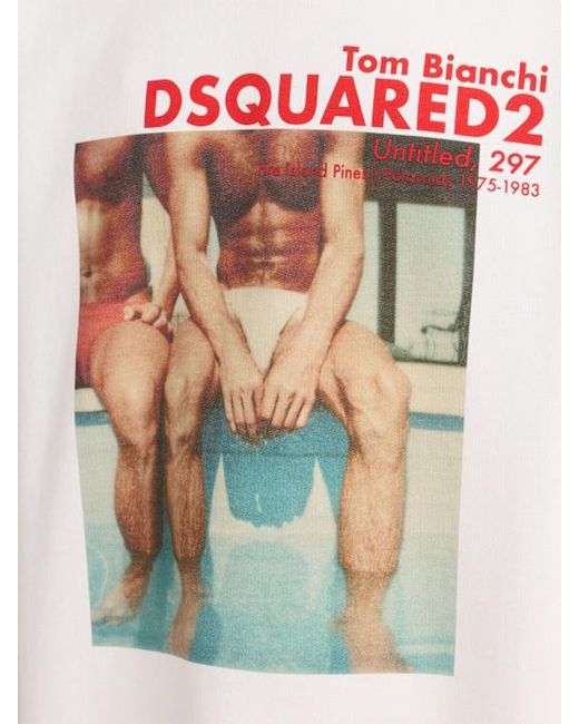 DSquared² White Relax Fit Hoodie for men