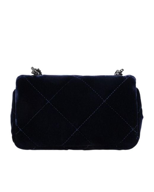 Tory Burch Black Mini Kira Logo Plaque Crossbody Bag