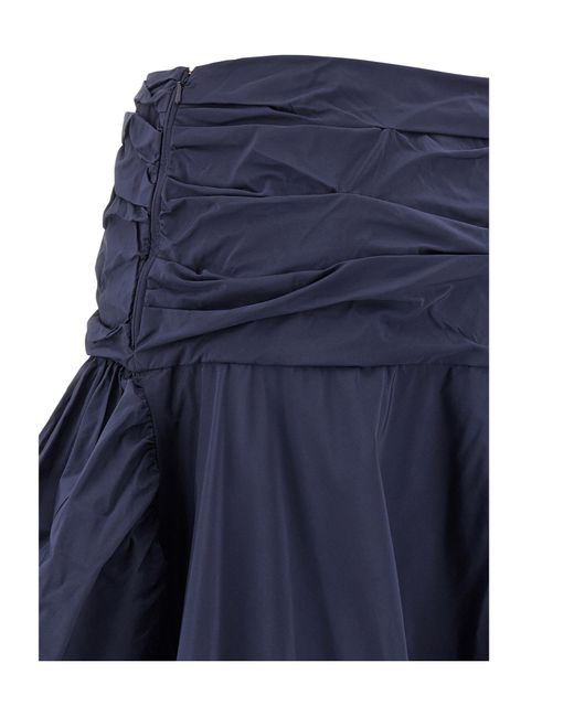 Pinko Blue Flounced Skirt