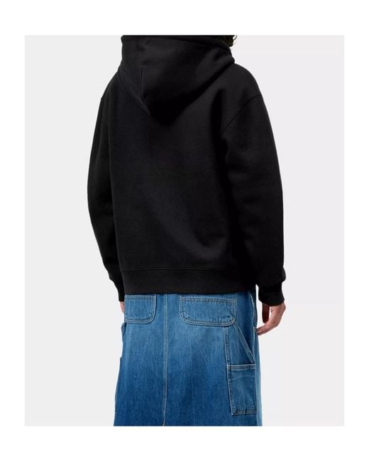 Carhartt Black Hooded Small Heart Patch Jacket