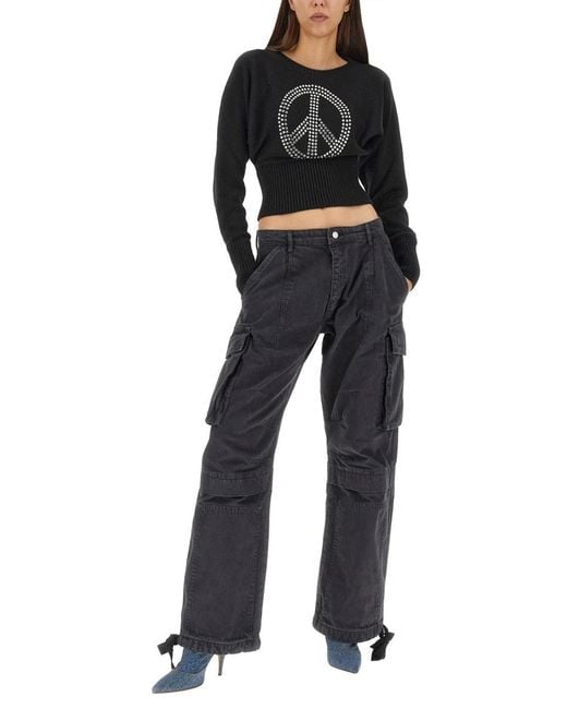 Moschino Black Long-Sleeved Sweater