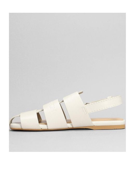 J.W. Anderson Natural Jw Anderson Caged Design Slingback Fisherman Sandals