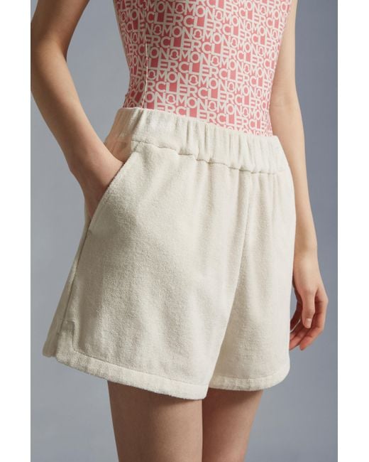 Moncler Natural Terrycloth Shorts