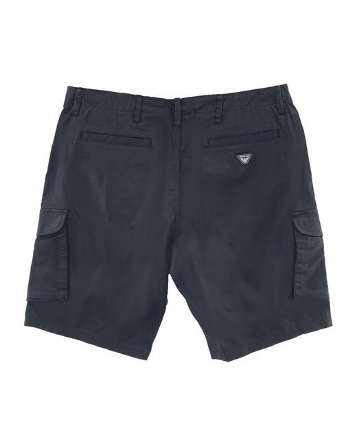 Armani Jeans Gray Logo Decal Shorts for men