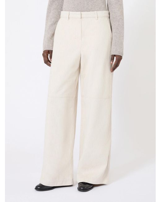 Max Mara White 'S Armony Straight-Leg Cargo Pants