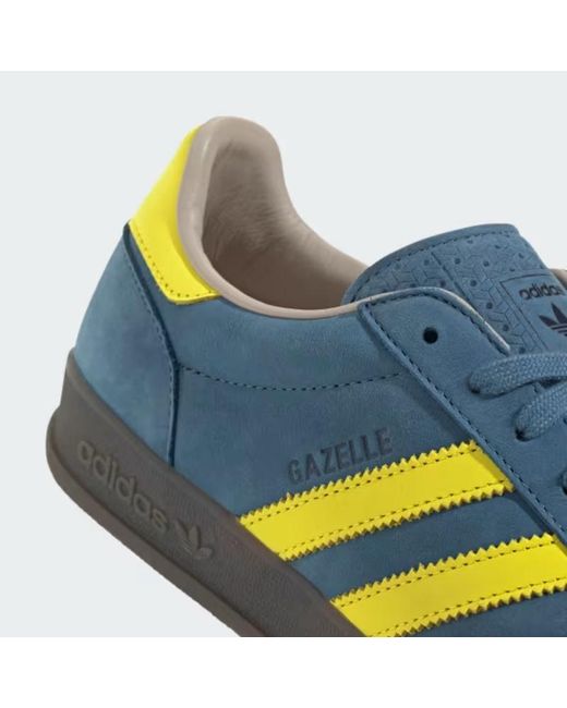 Adidas Originals Blue Gazelle Low-Top Sneakers for men