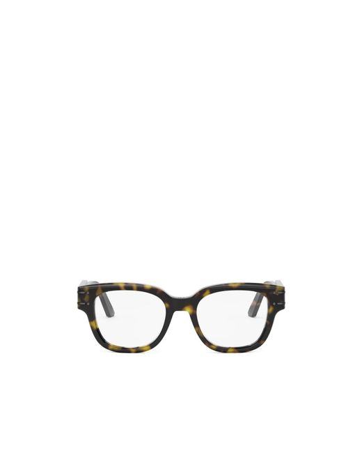 Dior White Eyewear Square Frame Glasses