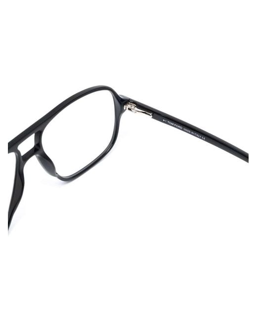 Tom Ford Metallic Eyewear Aviator-Frame Glasses for men