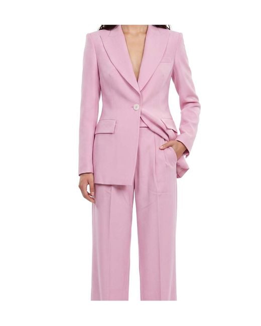 Alex Perry Pink Long-Sleeve Blazer