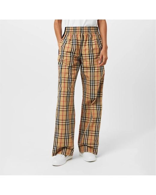 Burberry Natural Check Trousers