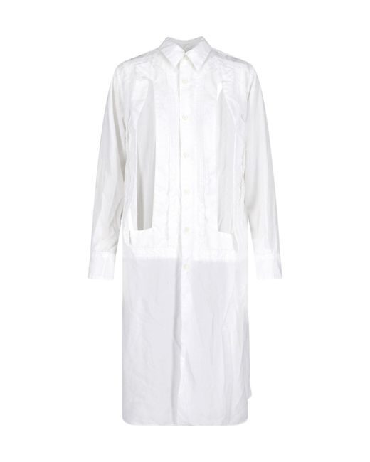 Comme des Garçons White Comme Des Garçons Homme Plus Crinkled Effect Shirt