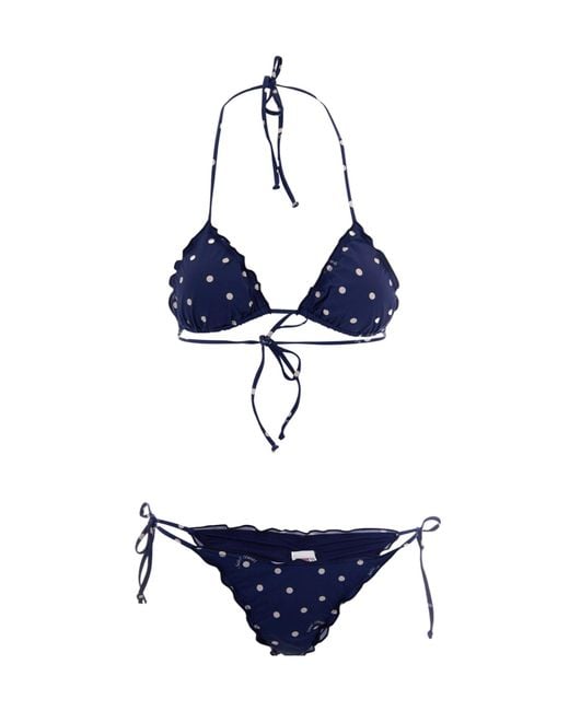 Mc2 Saint Barth Blue Triangle Bikini Set