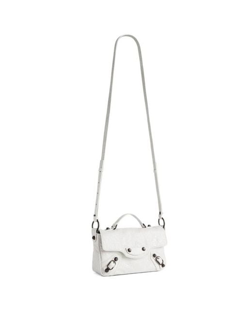 Balenciaga White Le City Nano Shoulder Bag