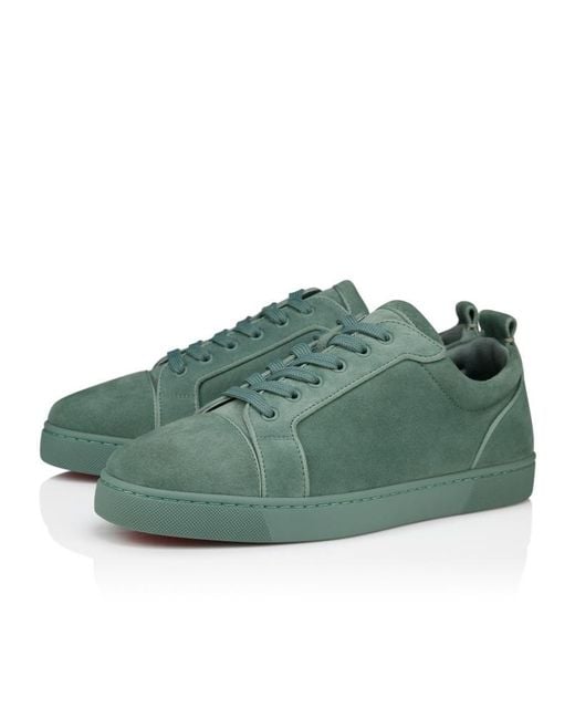 Christian Louboutin Green Louis Junior Suede Trainers for men